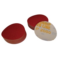 2000 Grit, 3" Dia Hook & Loop Sandpaper, 50 Pk